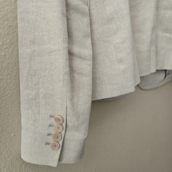 JOSEPH Linen Notched Minimalist Blazer Jacket Size 40 Old Money Elevated Basic - Picture 4 of 14